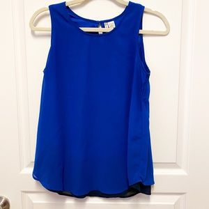 Royal Blue Japna Tank Top with Navy Underlay